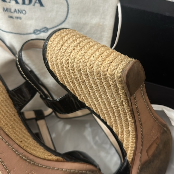 🌺Prada shoes size 38 1/2 Calzature Donna Vernice - Picture 8 of 10